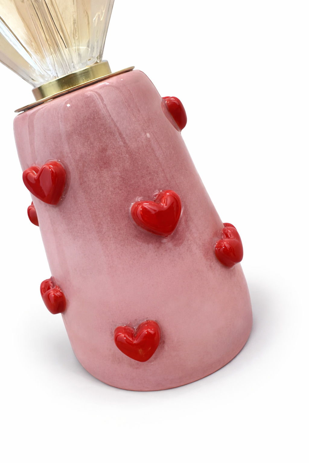 Lampada in Ceramica con Cuori