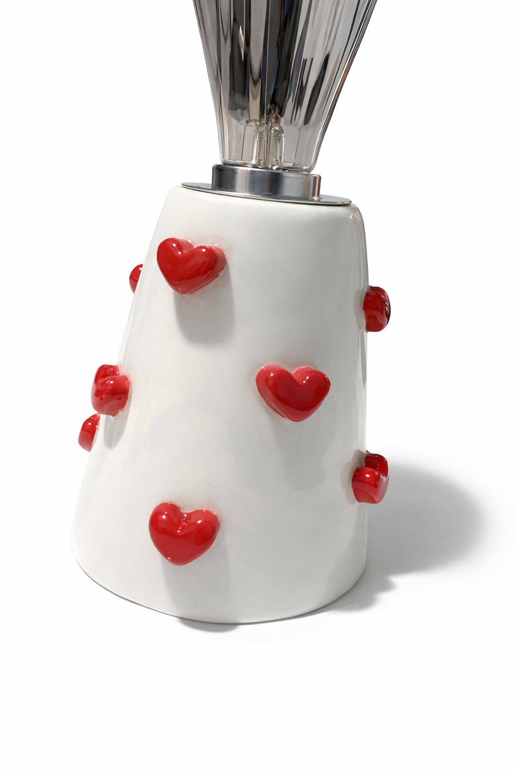 Lampada in Ceramica con Cuori