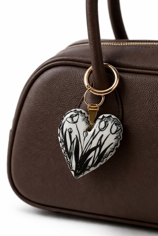 Ciondolo da borsa - Portachiavi in ceramica