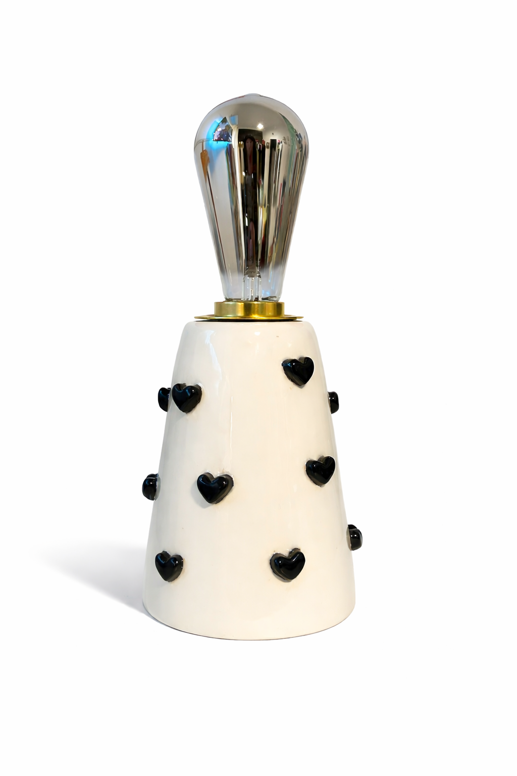 Lampada in Ceramica con Cuori