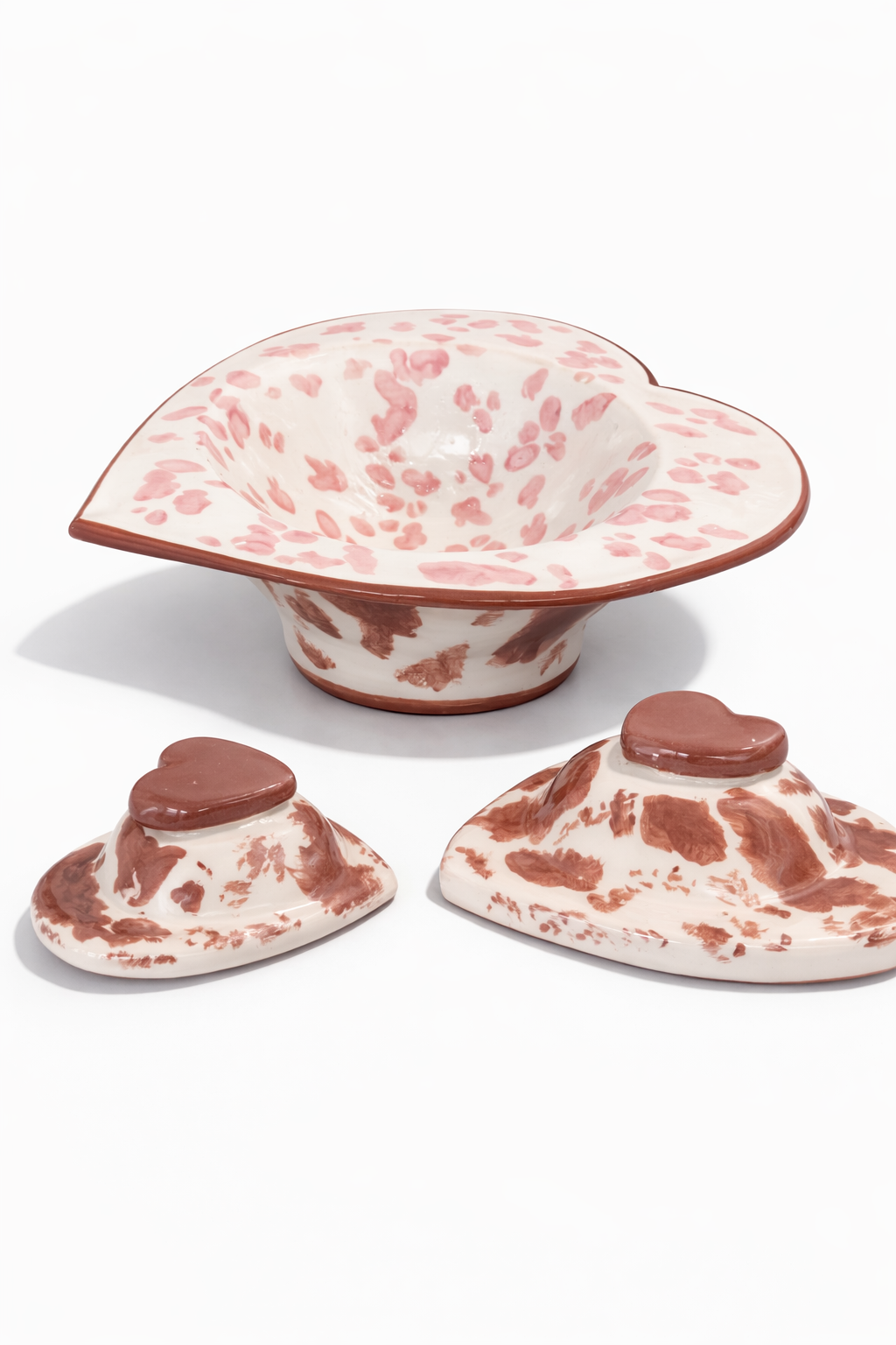 Set Cuore Maculato Rosa