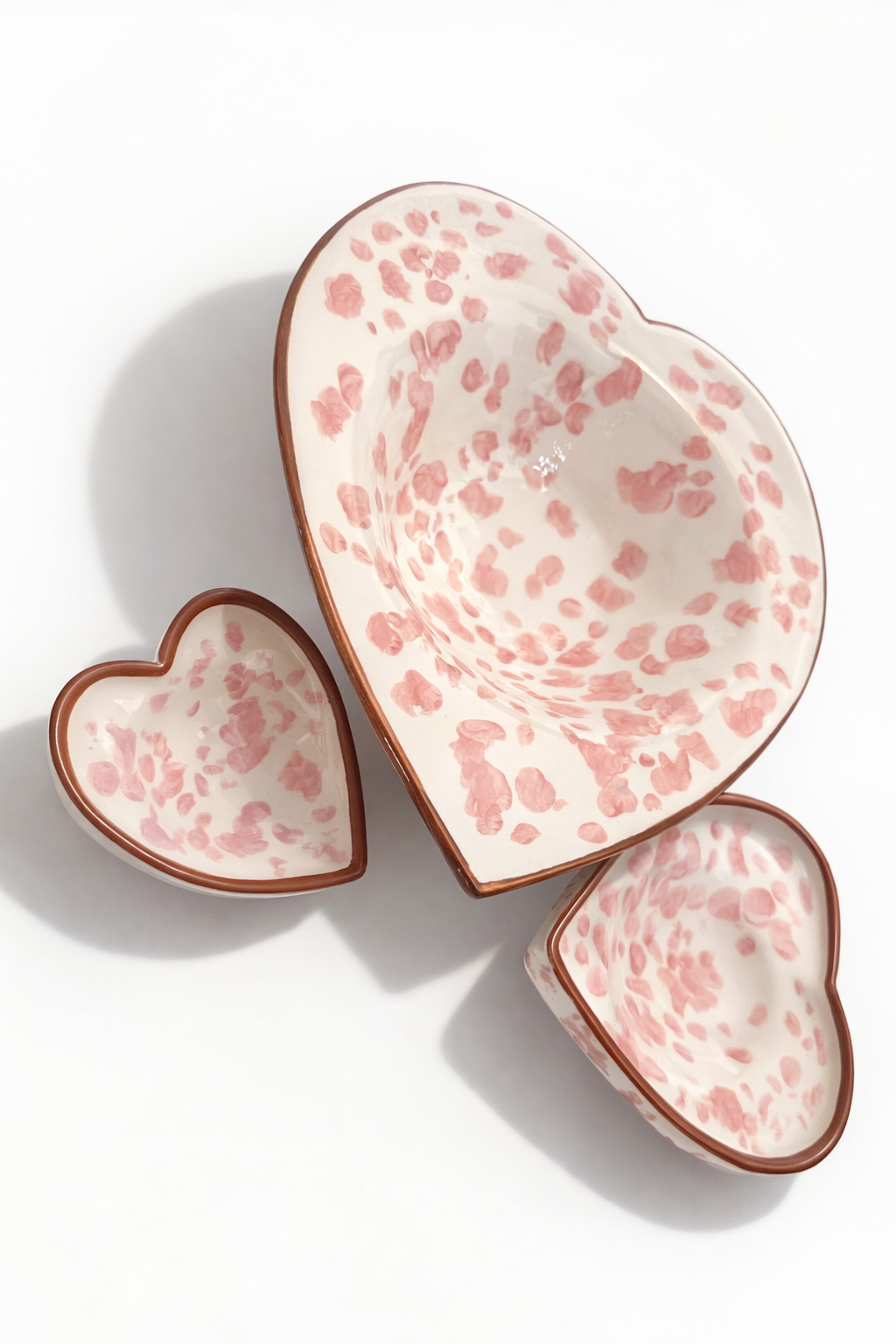 Set Cuore Maculato Rosa