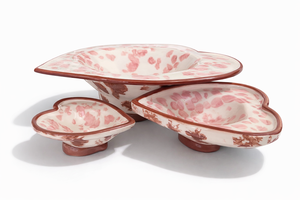 Set Cuore Maculato Rosa