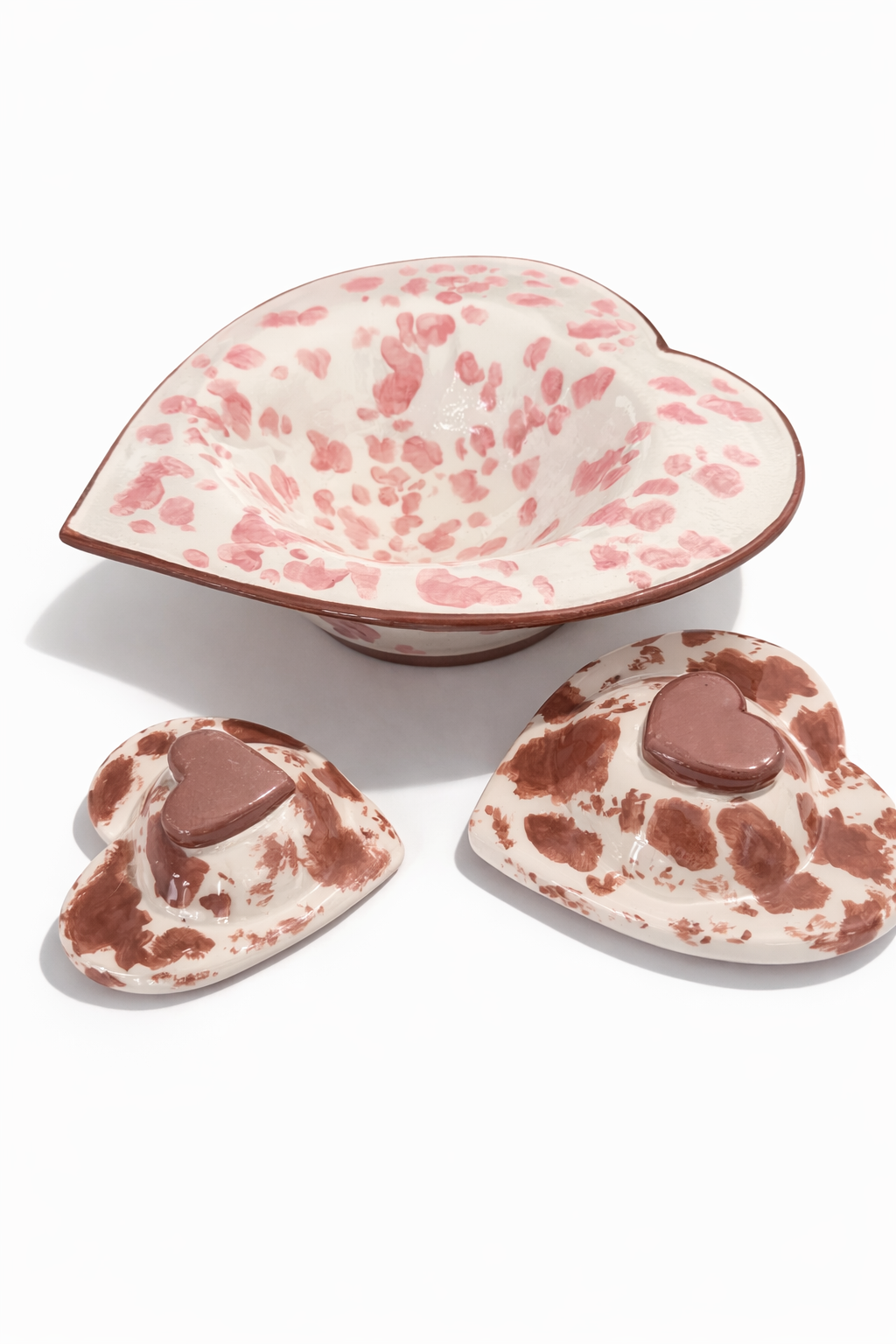 Set Cuore Maculato Rosa