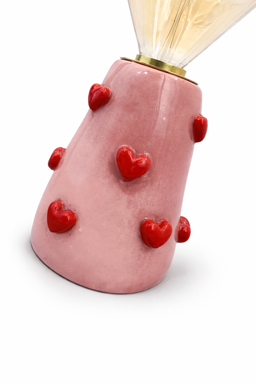Lampada in Ceramica con Cuori