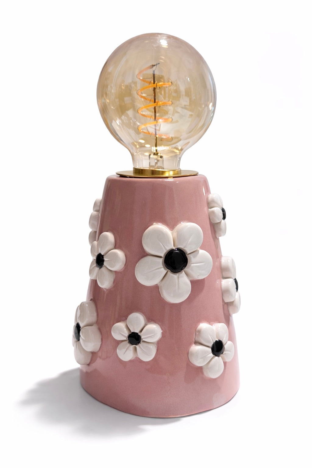 Lampada in Ceramica Con Fiori