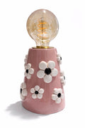 Lampada in Ceramica Con Fiori