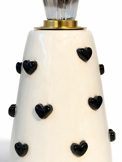 Lampada in Ceramica con Cuori